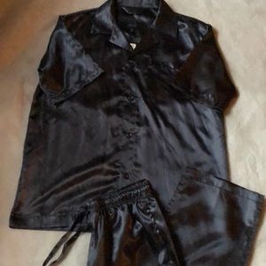 Pajamas mens size L new polyester waist 36" blue Majestic International